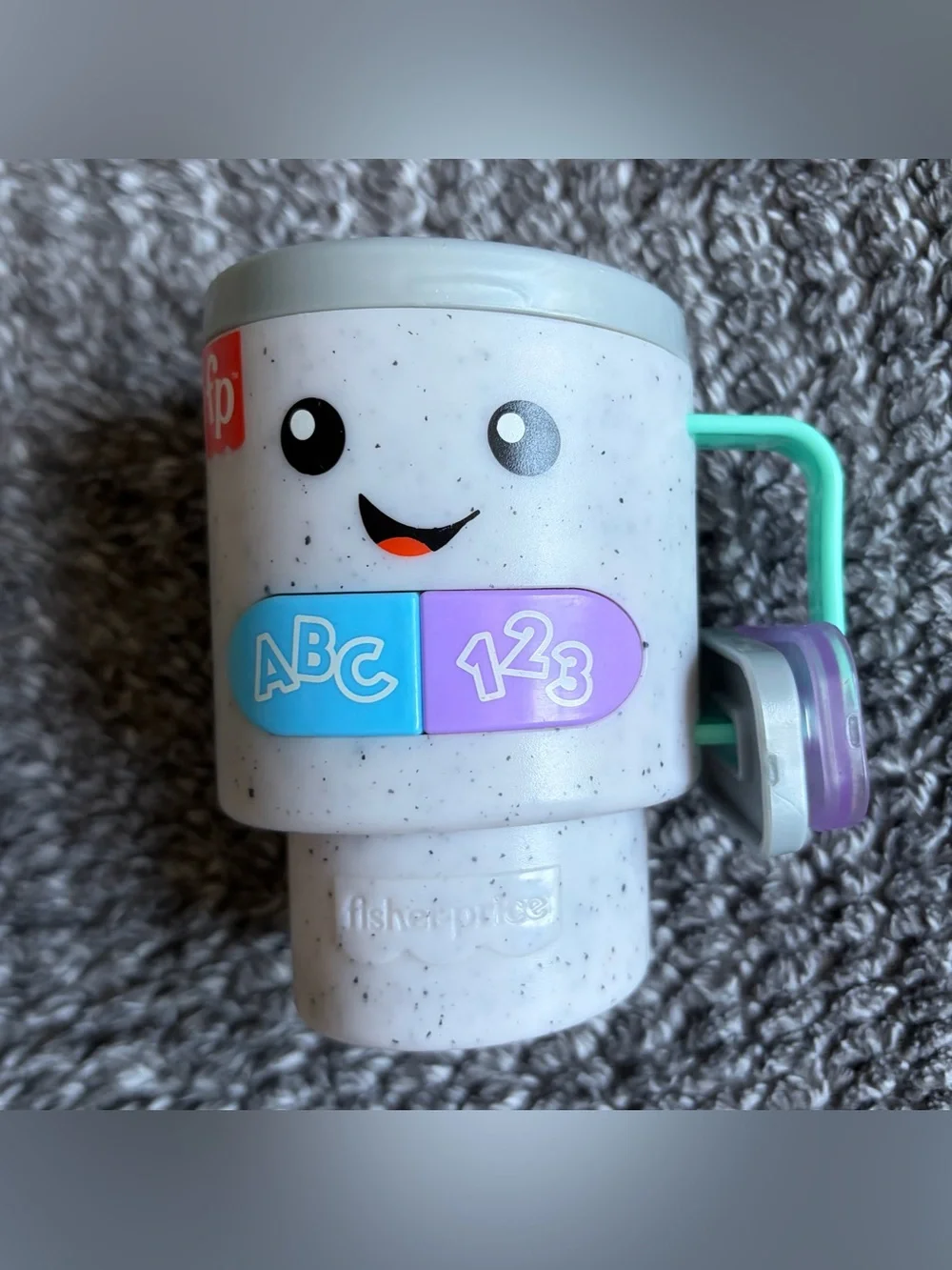Fisher Price Laugh & Learn Coffee Mug - Kids Pretend Play Tumbler Lights Sounds